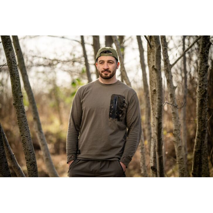 Nash ZT HD Long Sleeve T Shirt Green L