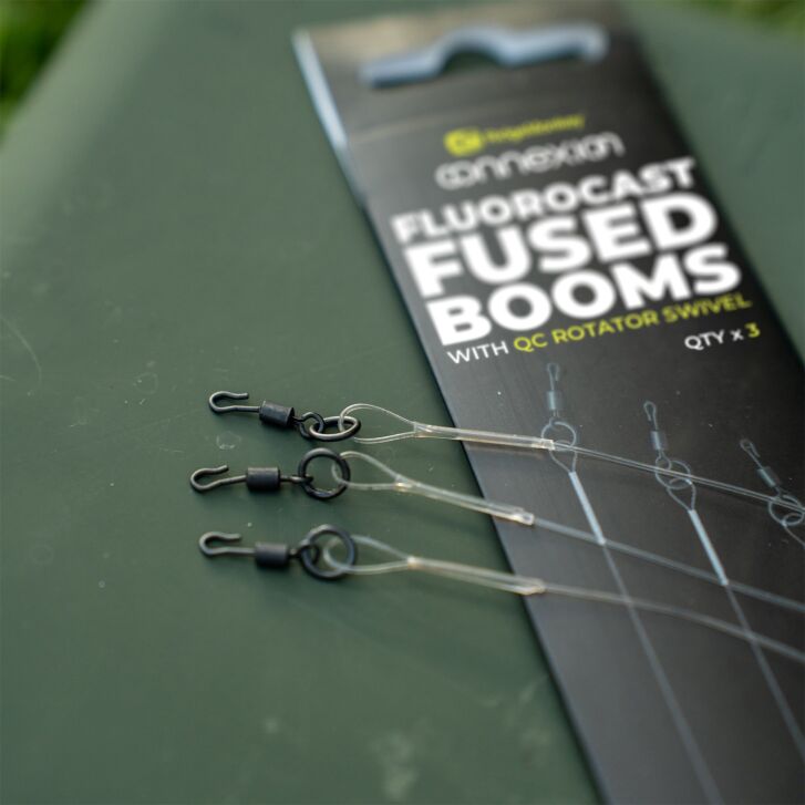 RidgeMonkey FluoroCast Fused Booms with QC Rotator Swivel 7” 18cm