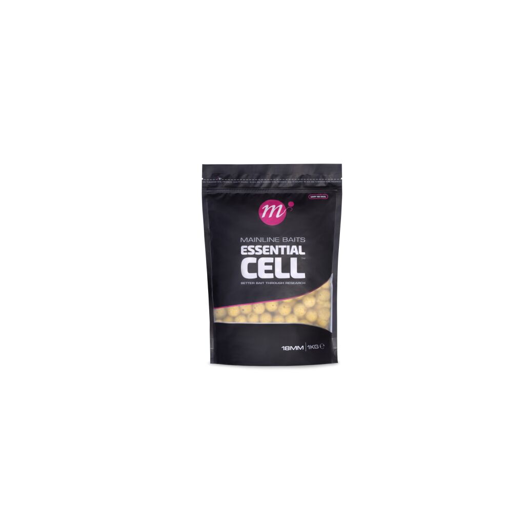 Mainline Balanced Wafters – Essential Cell – Heavy Duty Boilies – 12mm, 15mm, 18mm (Yellow, 115g)