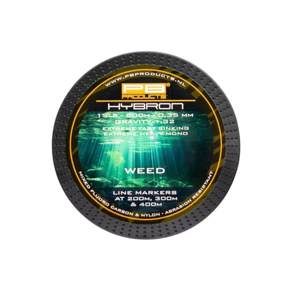 PB Products Hybron Weed 0,40mm 20lb 600m | Nylon Lijn