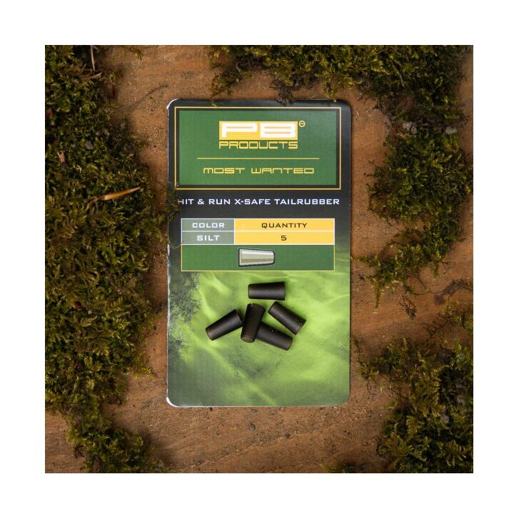 PB Products Hit & Run Xtra Safe Tailrubbers Silt 5 Stück
