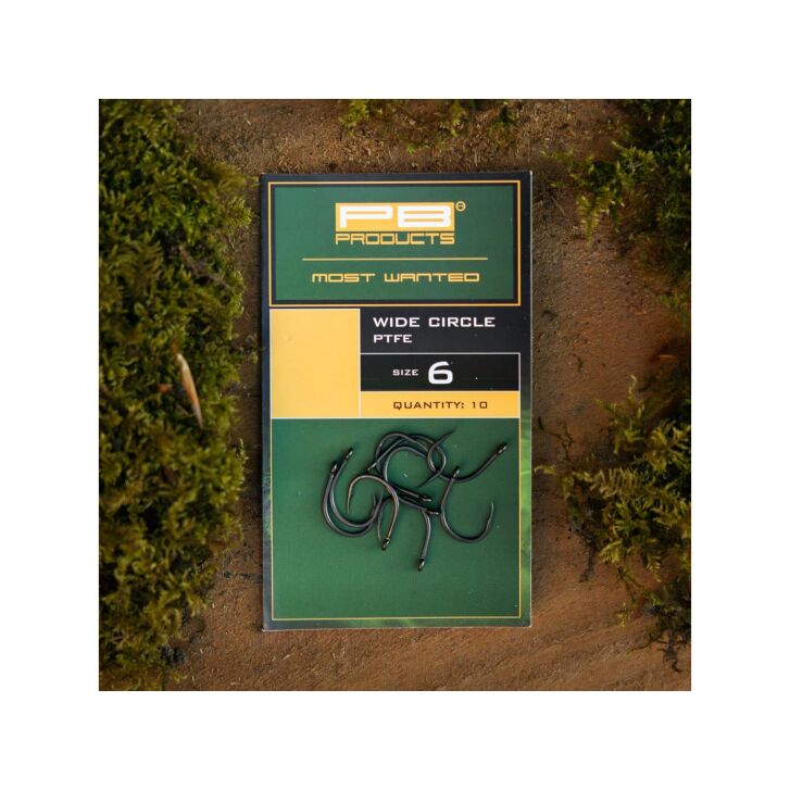 PB Products Wide Circle Hook PTFE Größe 6 10 Stück