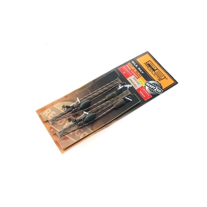 PB Products R2G SR Hit & Run Weighted Chod Leader 1g 90 Weed 2 Stück