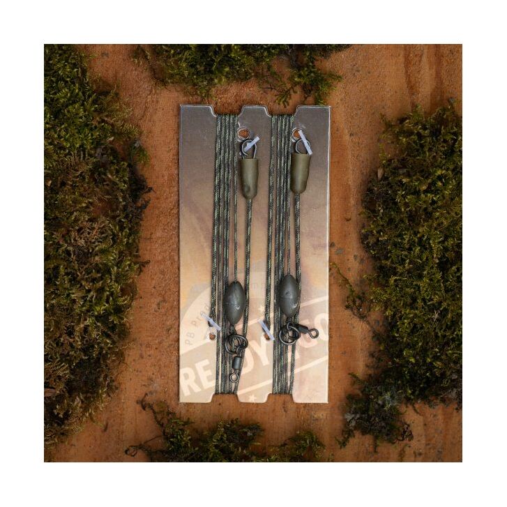 PB Products R2G SR Hit & Run Weighted Chod Leader 1g 90 Weed 2 Stück