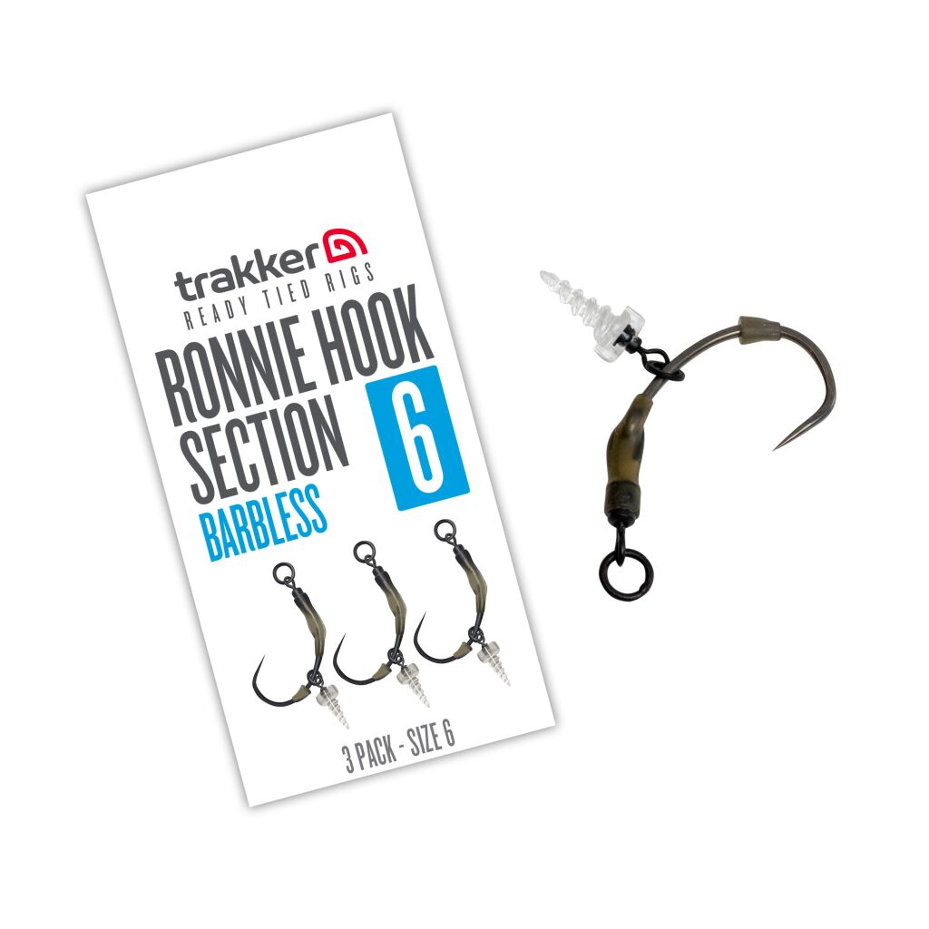 Trakker Ronnie Hook Section 3 Pack Size 6 (Barbless)