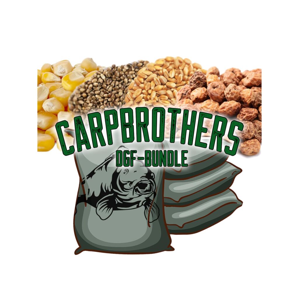 DGF 70 kg Carpbrothers Bundle : Mais, Weizen, Hanf und Tigernüsse