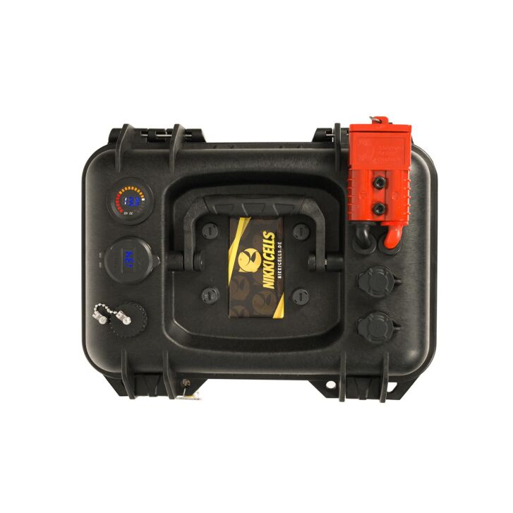 Nikkicells Bundle 12.8V 100AH Akkubox + 300W faltbares Solarpanel