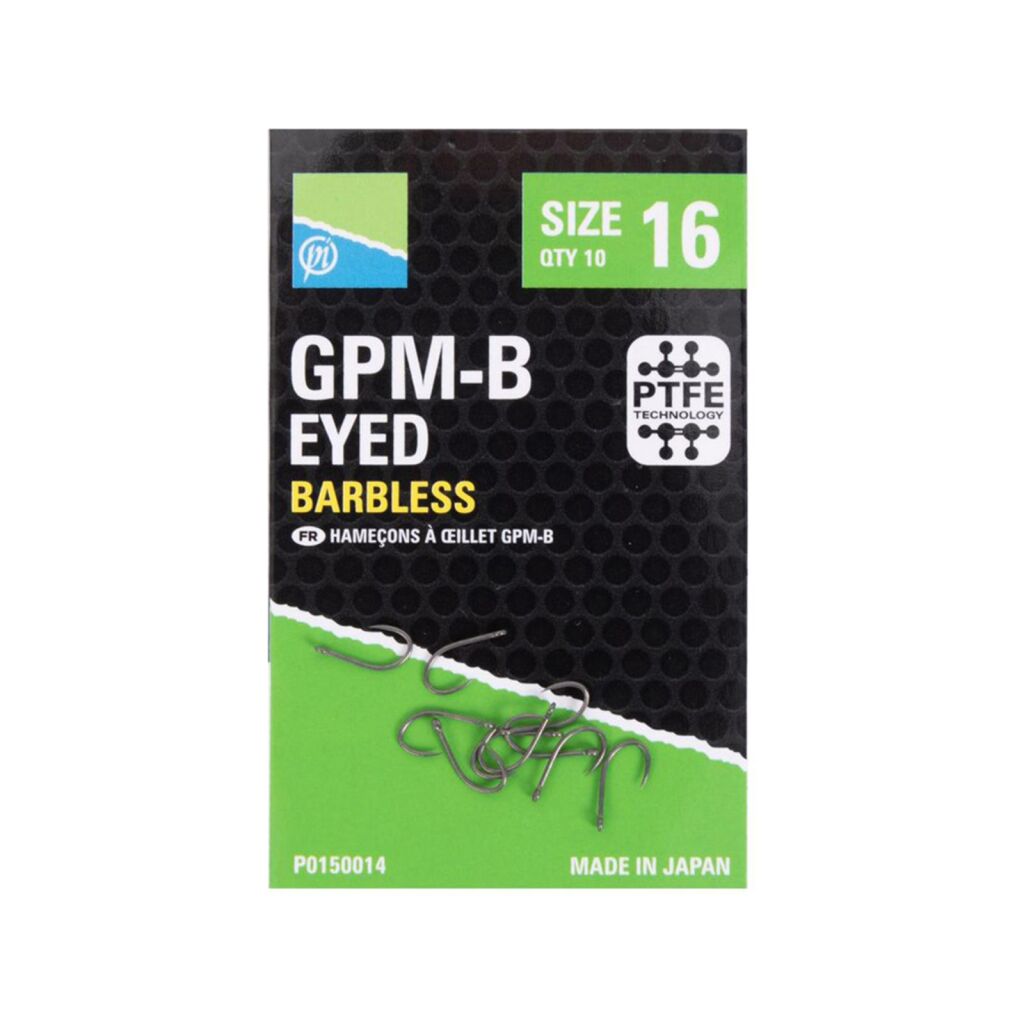 Preston Gpm-B Hooks - Size 16 - Eyed