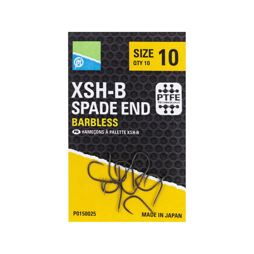 Preston Xsh-B Hooks - Size 18 - Spade End