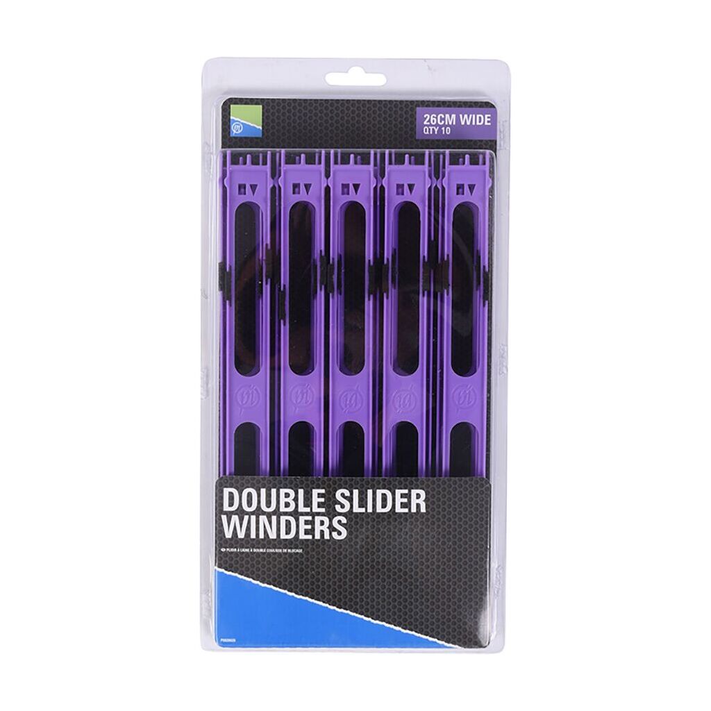 Preston Double Slider Winders - 26cm Wide Purple