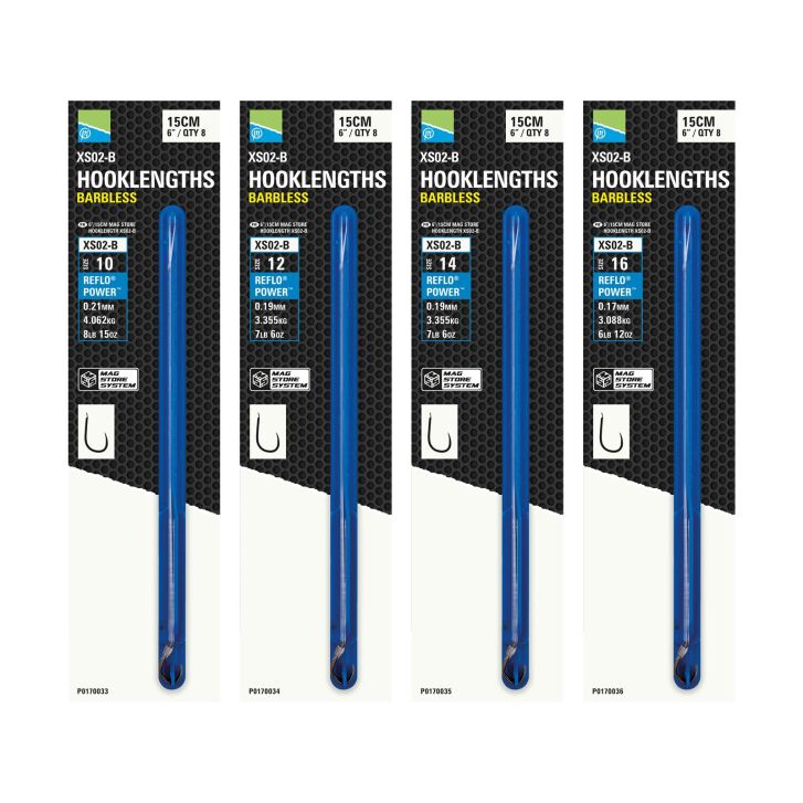 Preston 6"/15cm Mag Store Hooklength 16 Xs02-B