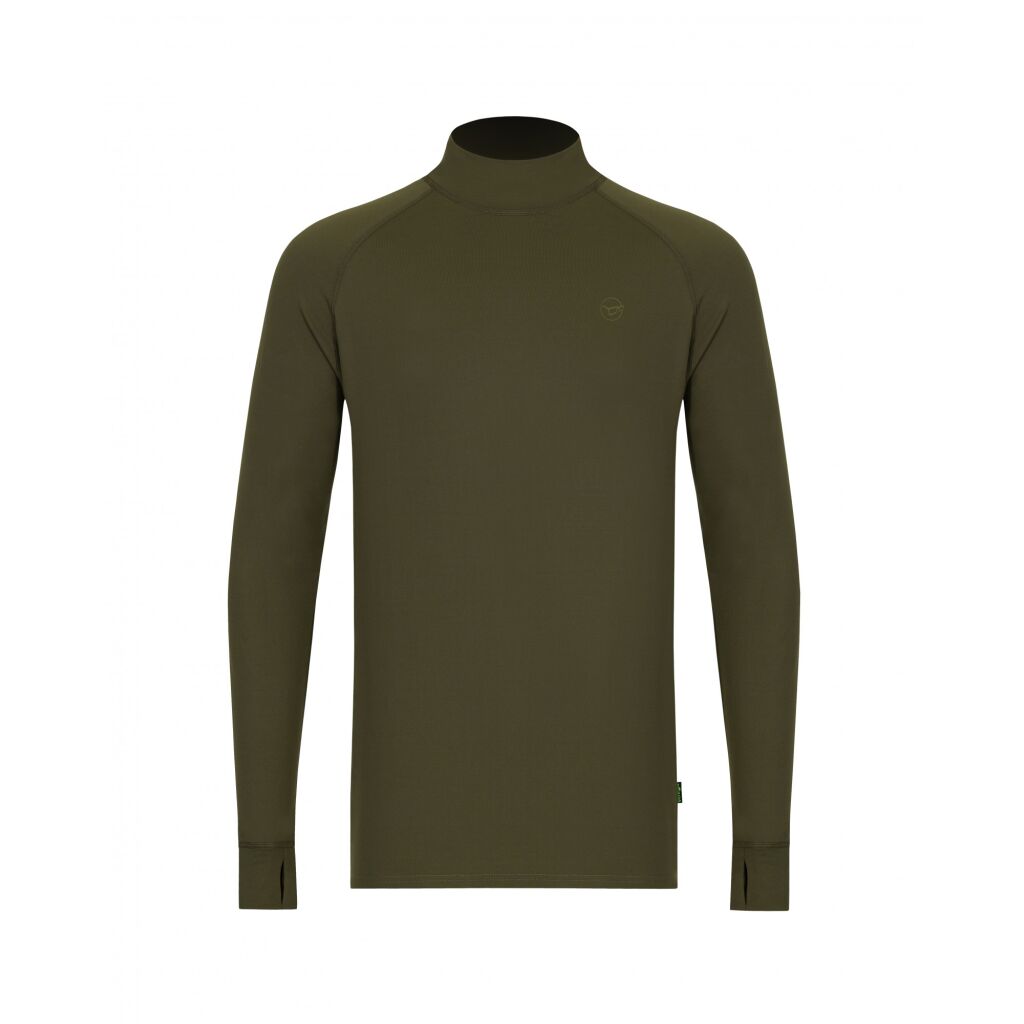 Korda Mock Neck Thermal LS Shirt | Dark Olive XXXL