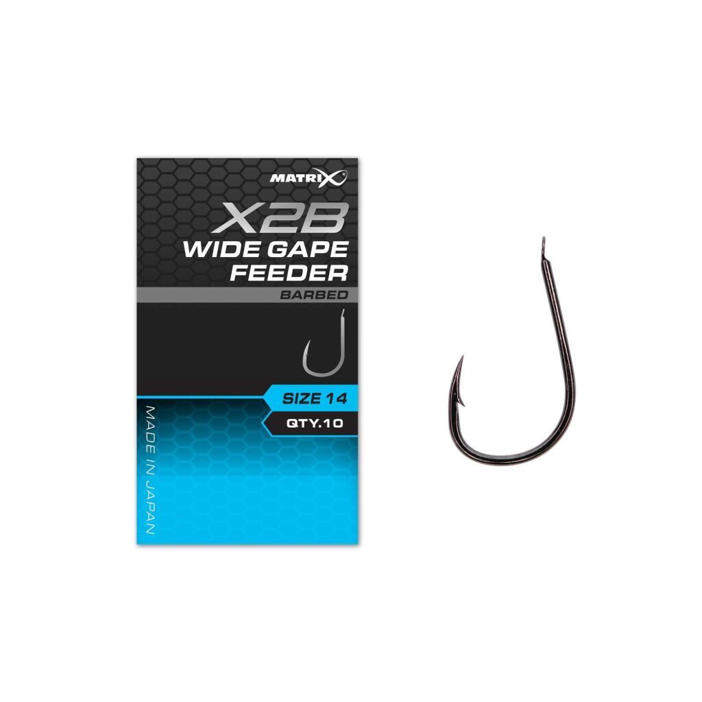 Matrix X2B Wide Gape Feeder Size 12 Barbed | Feeder & Match Endtackle | Haken