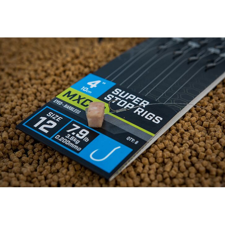 Matrix MXC-3 Size 12 Barbless / 0.20mm / 4" (10cm) / Super Stop - 8pcs
