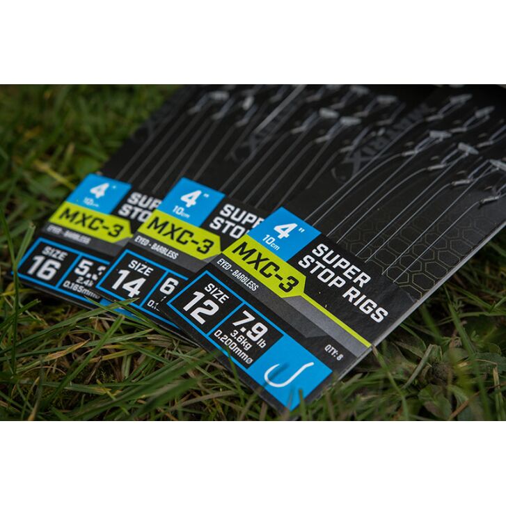Matrix MXC-3 Size 12 Barbless / 0.20mm / 4" (10cm) / Super Stop - 8pcs