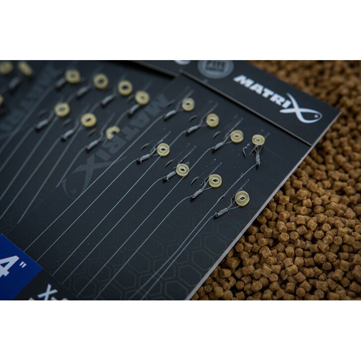 Matrix MXC-4 Size 12 Barbless / 0.23mm / 4" (10cm) / X-Strong Bait Band - 8pcs