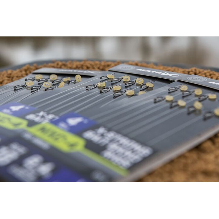 Matrix MXC-4 Size 12 Barbless / 0.23mm / 4" (10cm) / X-Strong Bait Band - 8pcs
