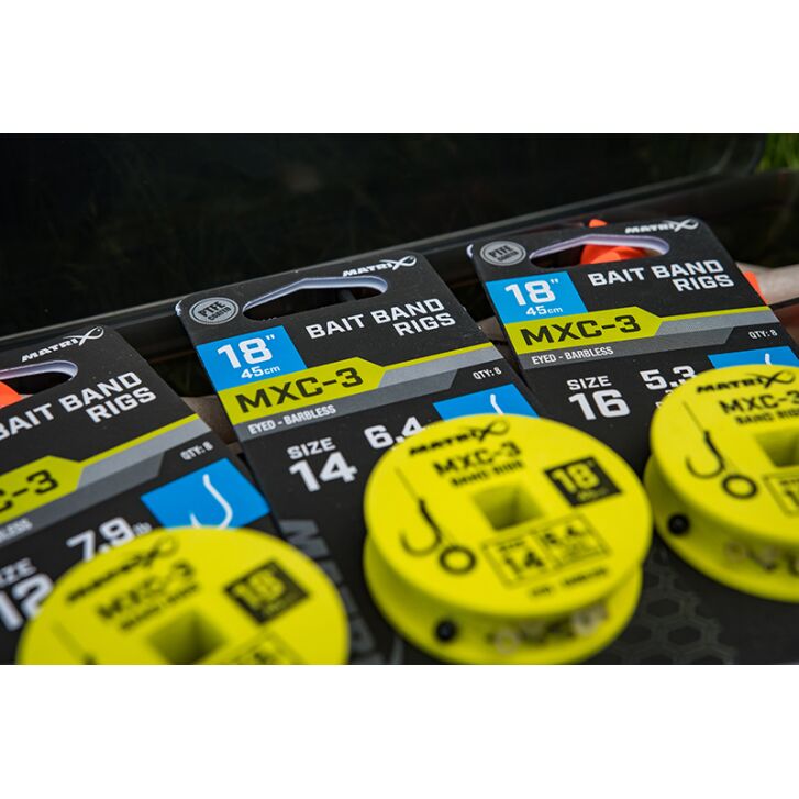 Matrix MXC-3 Size 12 Barbless / 0.20mm / 18" (45cm) / Band - 8pcs