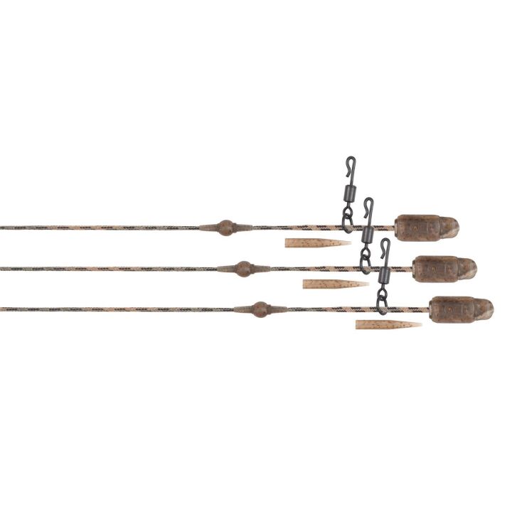 Fox Edges Camo Heli-Clip Rigs 30lb Submerge 3pcs