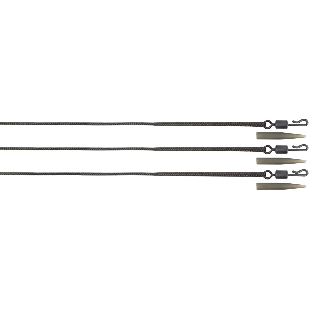 Fox Edges Naturals 50lb Leadcore Lead Clip Leaders 3pcs