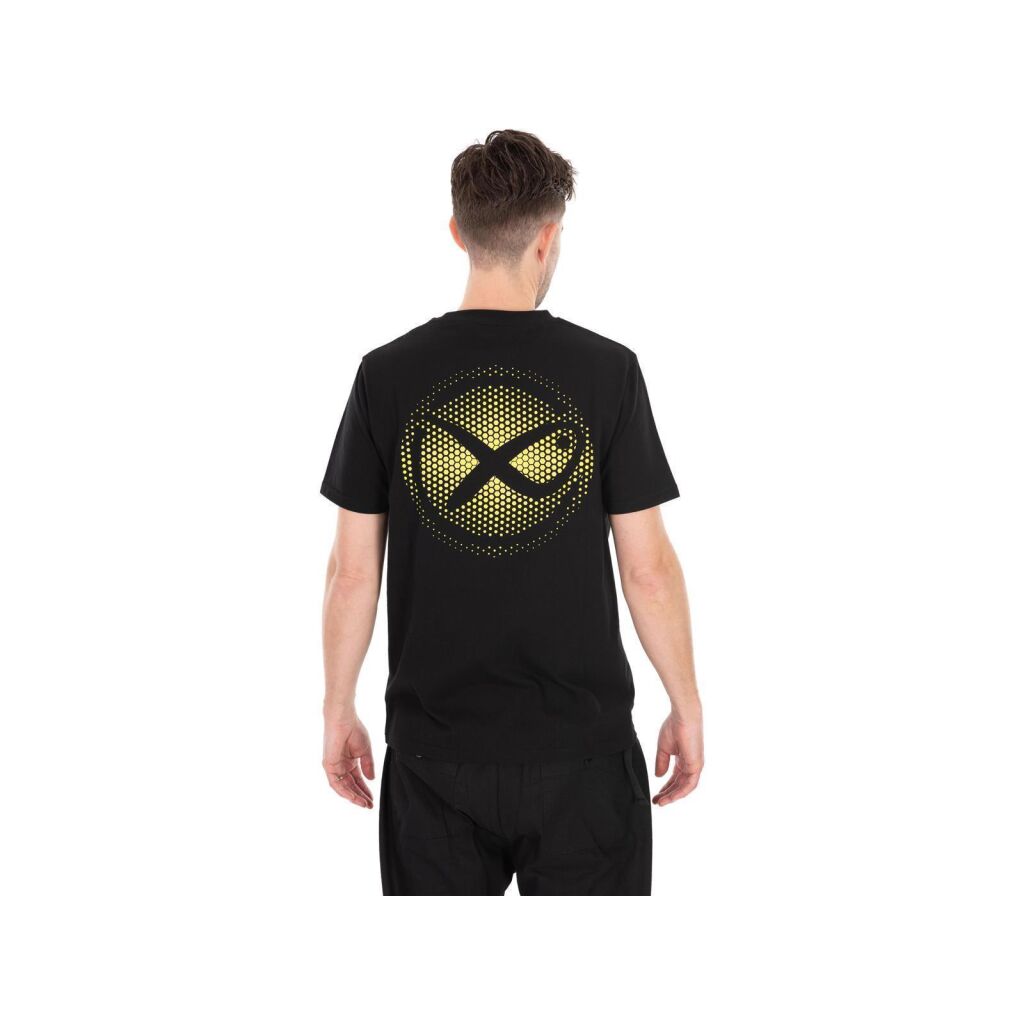 Matrix Large Fade Logo T-Shirt - Black/Lime L