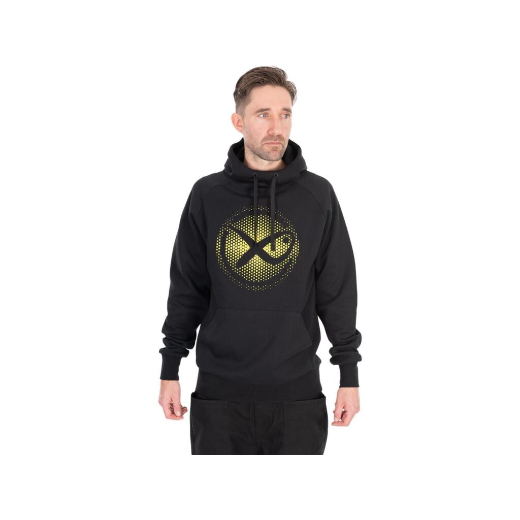 Matrix Large Fade Logo Hoody - Black/Lime XXXL | Feeder & Match & Pole