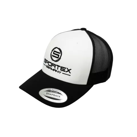 Sportex weiß/schwarz Cap Snapback Trucker, 6 panel