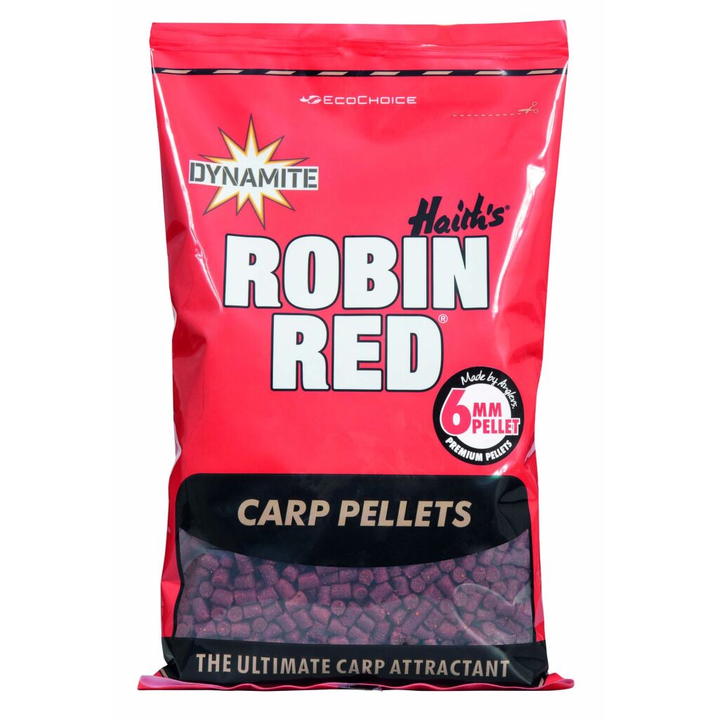 DYNAMITE BAITS Robin Red Carp Pellets 6mm 900g