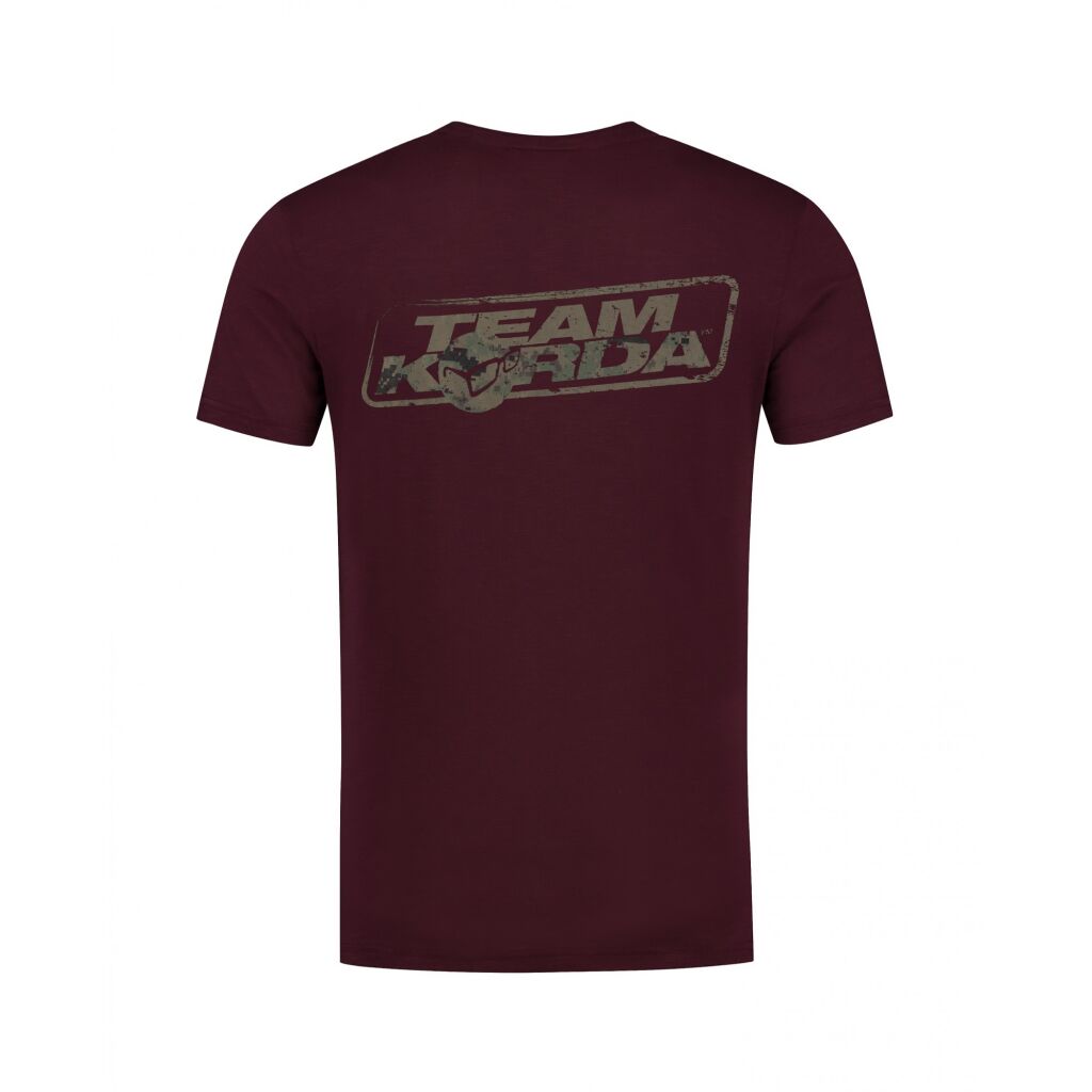 Korda TK Digi Kamo Tee Burgundy XL