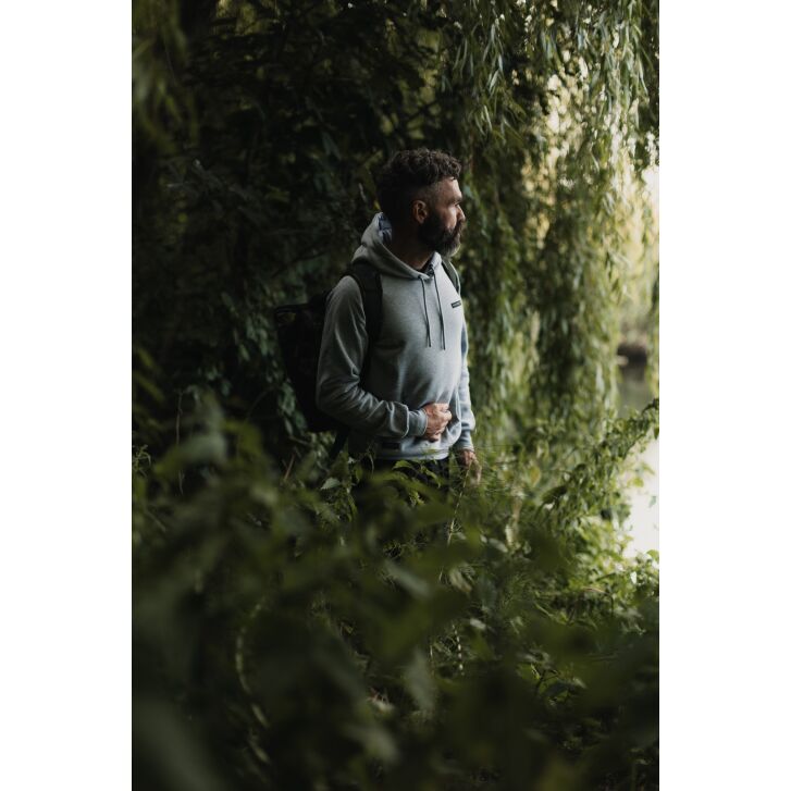 Korda Mindset Patch Hoodie | Heather Grey M