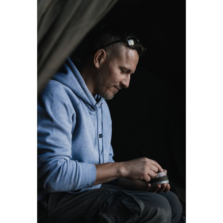 Korda Mindset Patch Hoodie | Heather Grey M