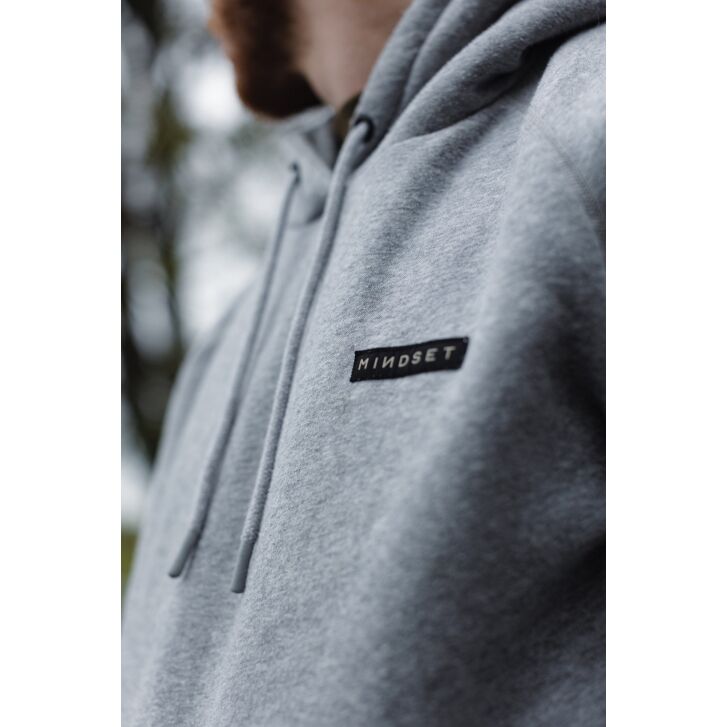 Korda Mindset Patch Hoodie | Heather Grey M