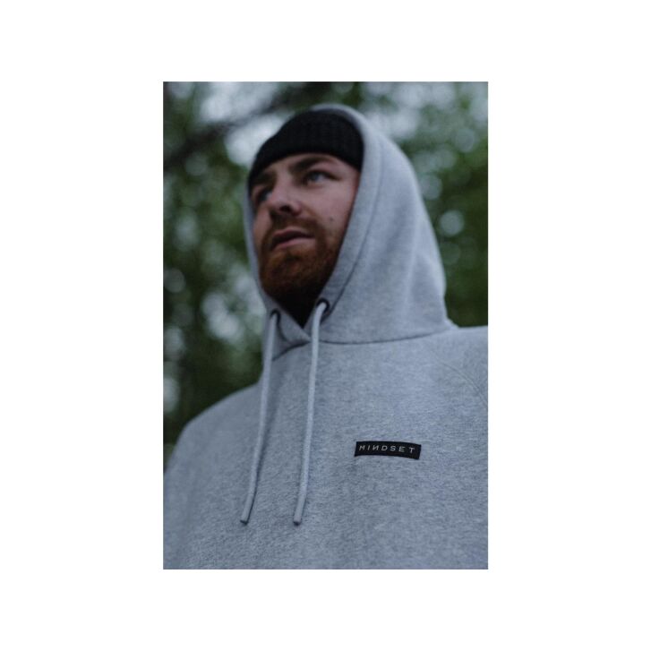 Korda Mindset Patch Hoodie | Heather Grey M