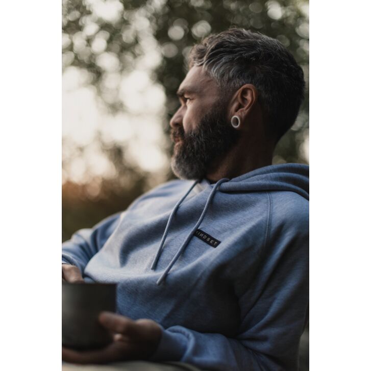 Korda Mindset Patch Hoodie | Heather Grey L