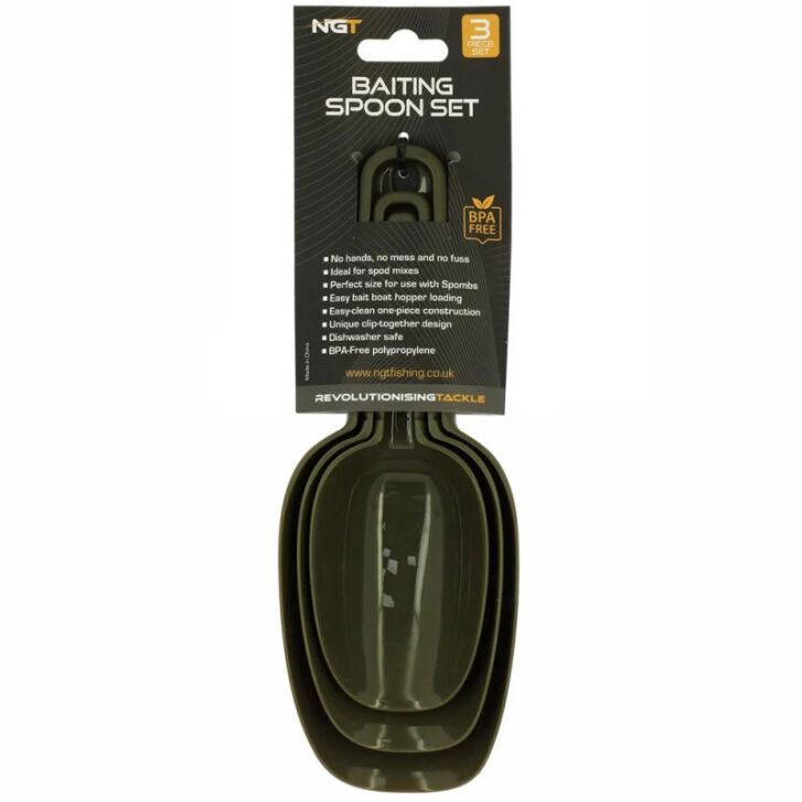 NGT Baiting Spoon Set Futterschaufeln 3 teilig