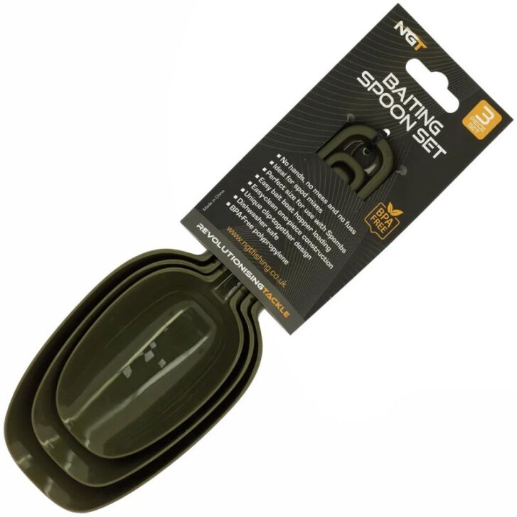 NGT Baiting Spoon Set Futterschaufeln 3 teilig