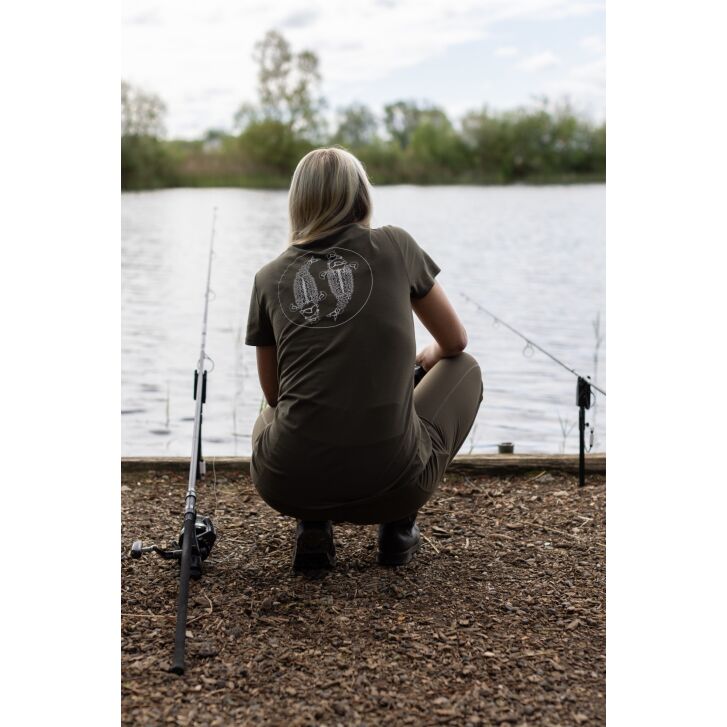 Korda Womens Mandala T-Shirt | Dark Olive M