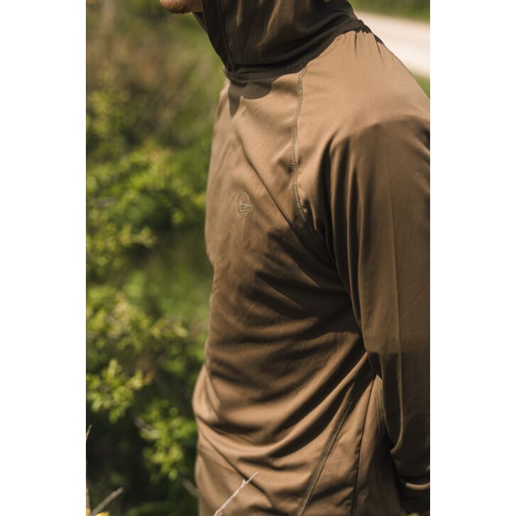 Korda UPF Hooded Top | Charcoal XL
