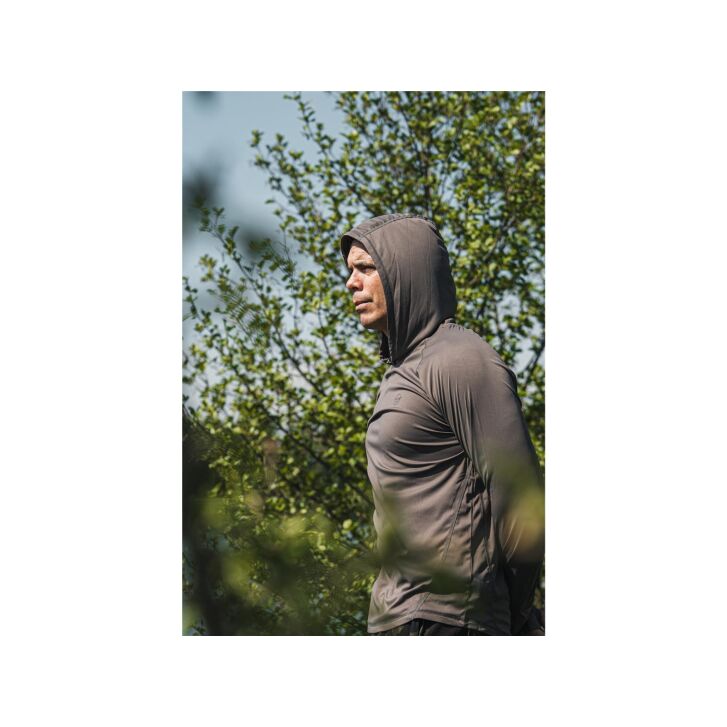 Korda UPF Hooded Top | Charcoal XL