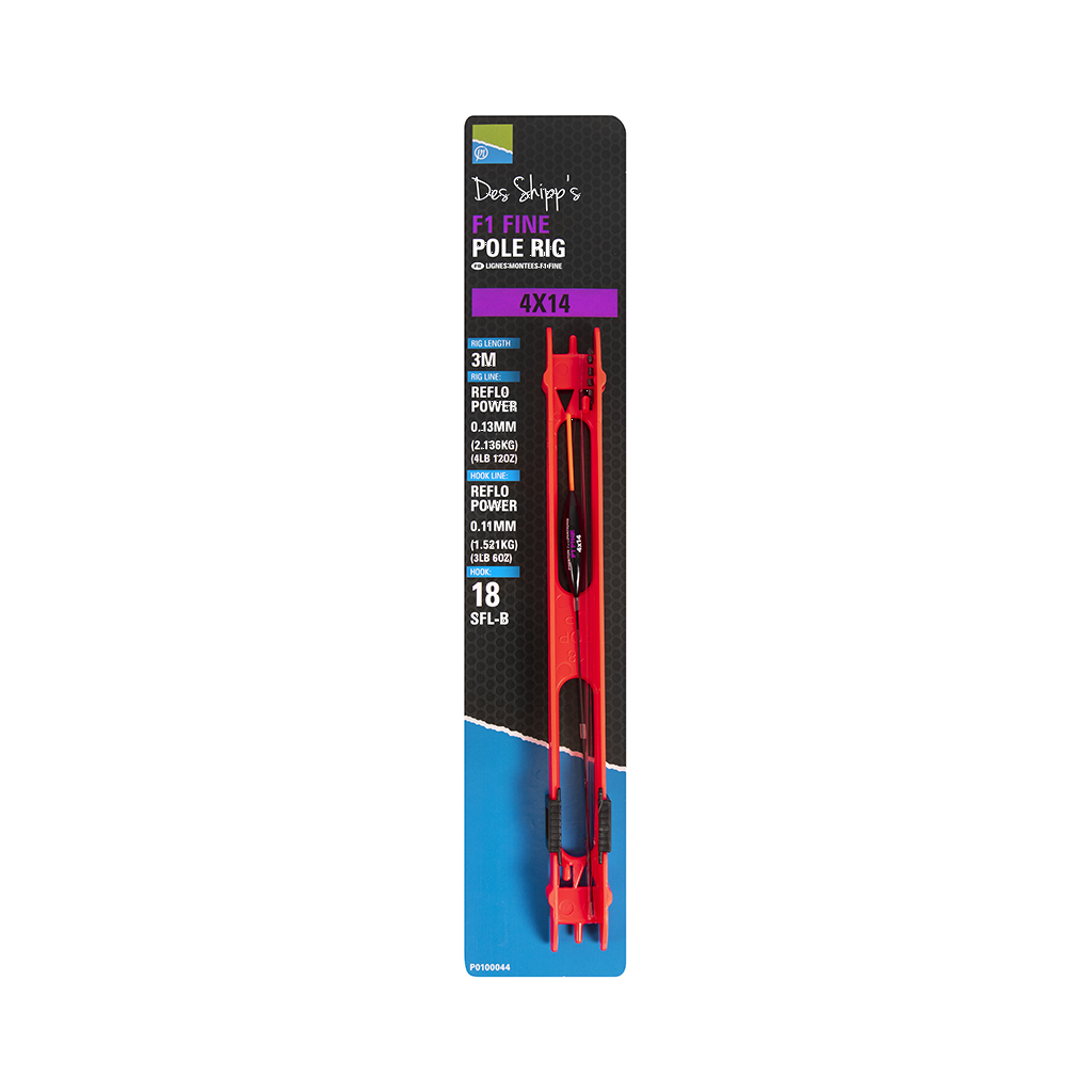 Preston 4X14 F1 Fine Pole Rig