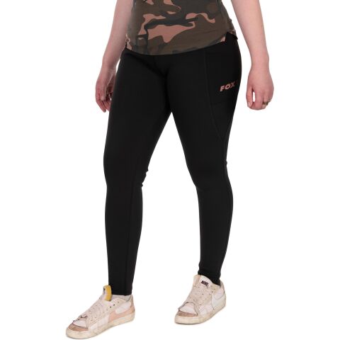 Fox WC Black LINED Leggings - Sz XL 20-22