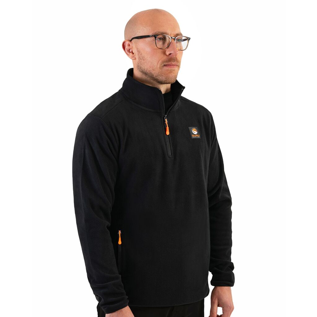 Guru 1/4 Zip Fleece | Black XXXXL