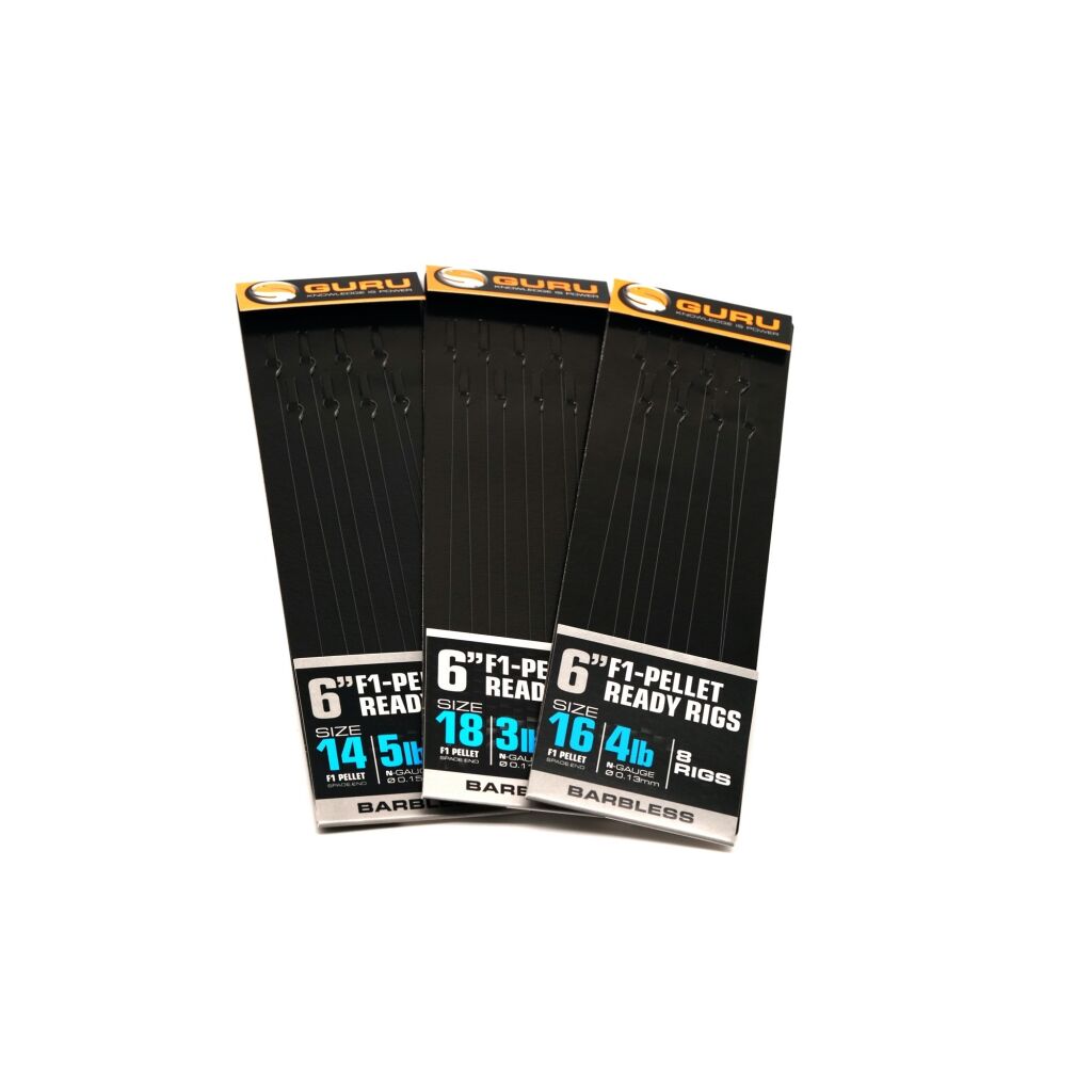Guru F1 Pellet Pole Rigs 6" | 14 (0.13mm)