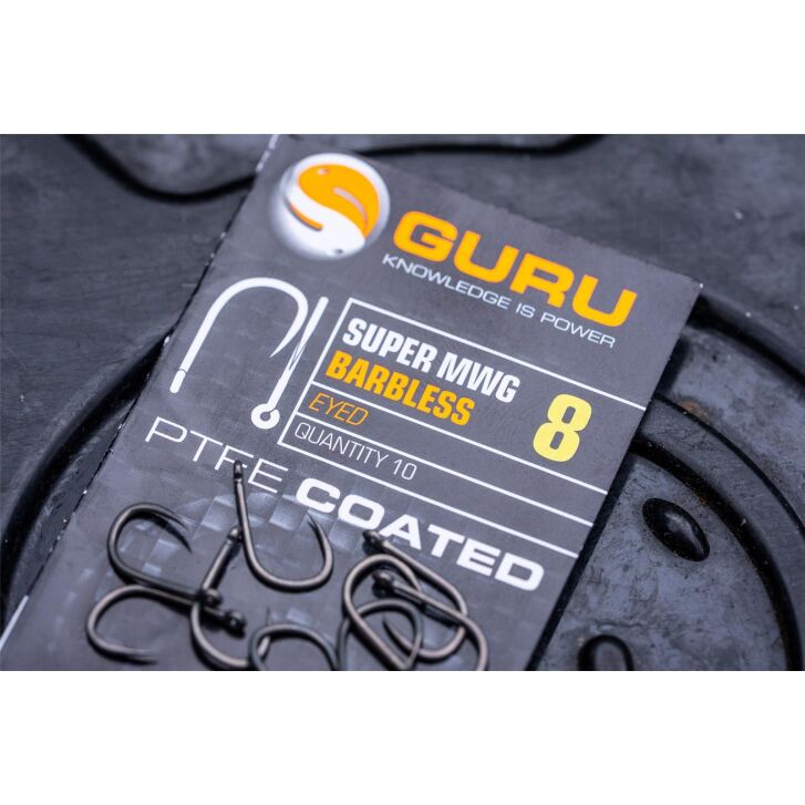Guru Super MWG Hook Size 8 (Barbless/Eyed)