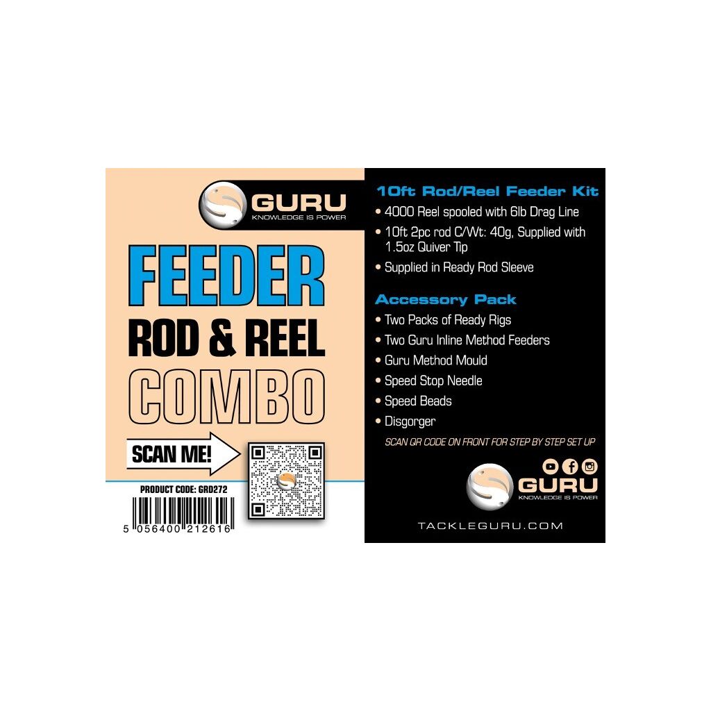Guru 10' Feeder Rod & Reel Combo