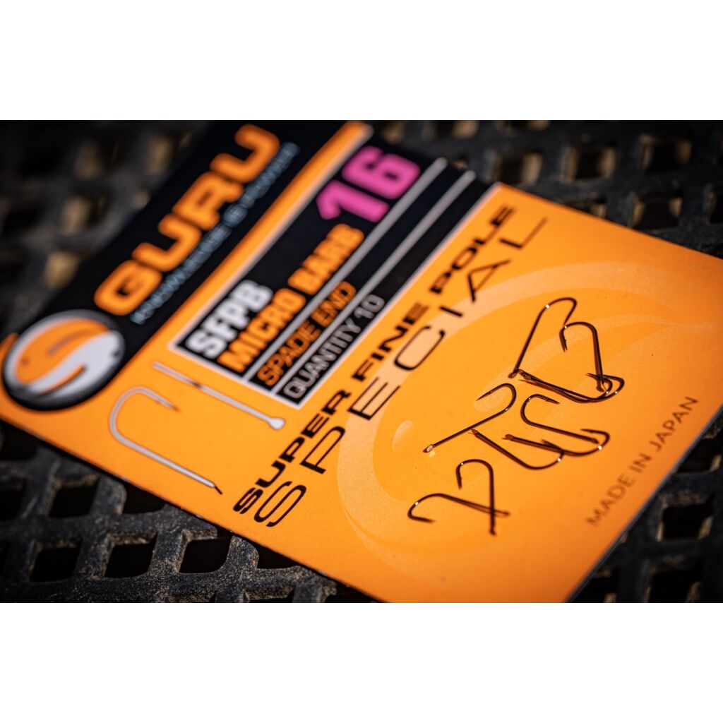Guru Super Fine Pole hook (Barbed/Spade End)