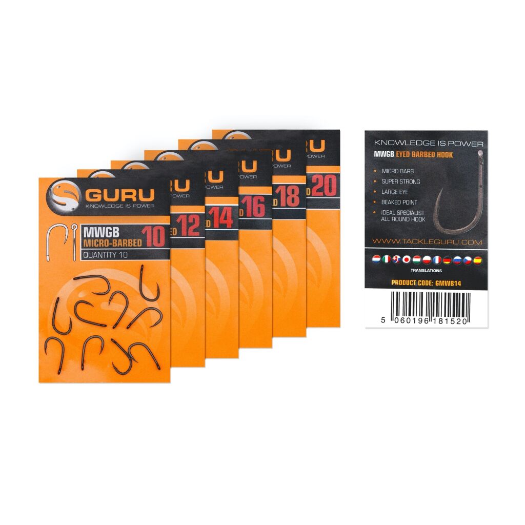 Guru MWG Hook size 12 (Barbed/Eyed)