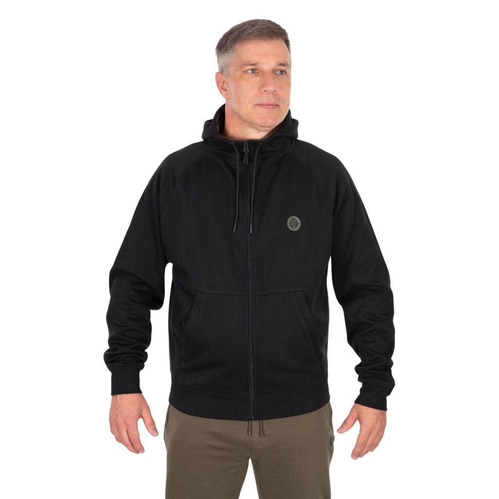 Fox Collection Zipped Hoody - Black - XL