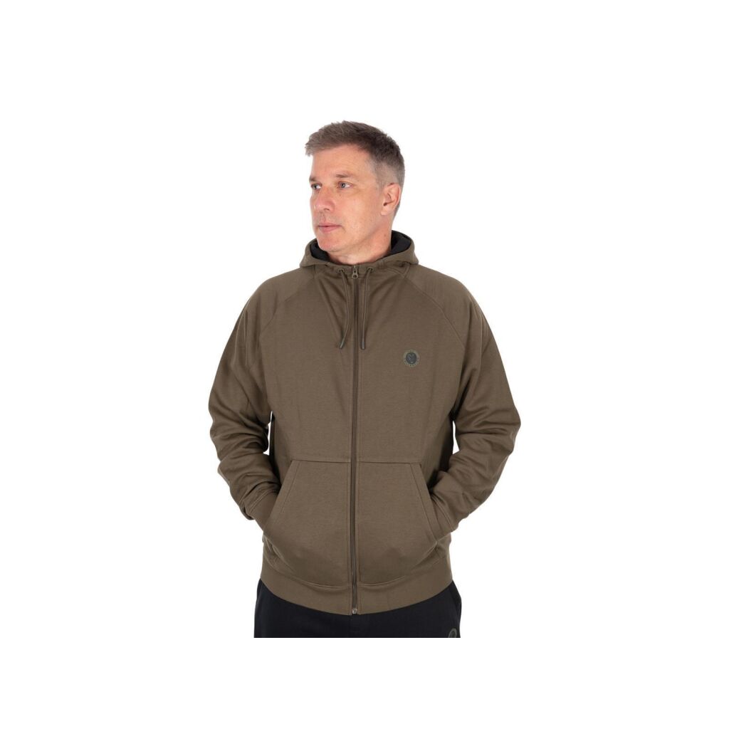 Fox Collection Zipped Hoody - Green - S | Jassen | Vesten