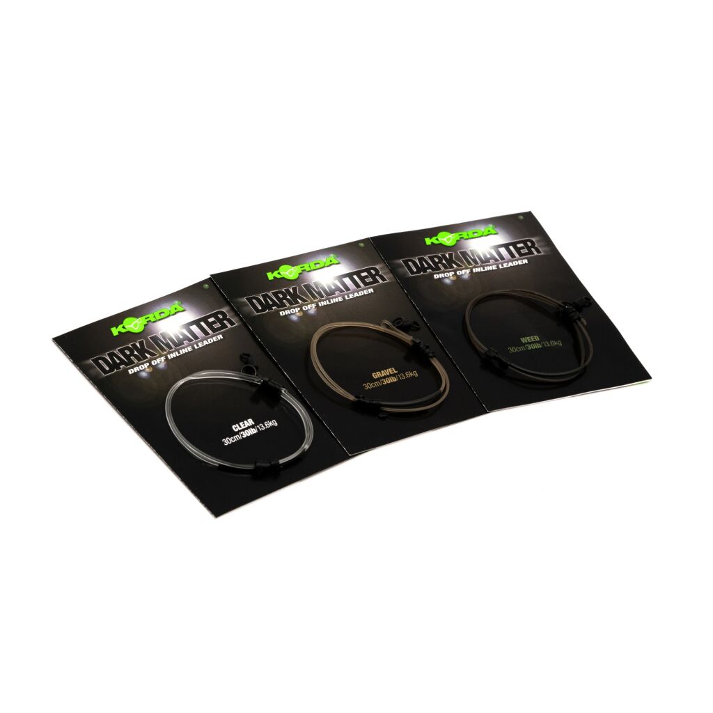 Korda Dark Matter Leader Drop Off Inline Gravel 30lb 30cm